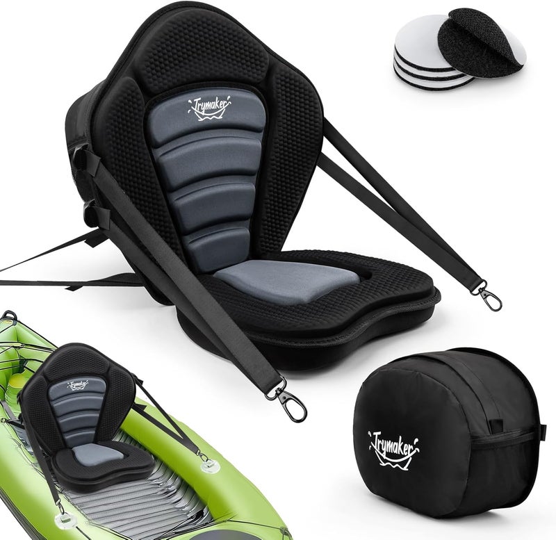 Trymaker Kayak Seats with Back Support for Sit on Top, Universal Paddle Board Seat for Inflatable Paddleboard, Sup, Canoe - Image 1